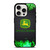 JOHN DEERE TRACTOR LOGO GREEN FIRE iPhone 15 Pro Case Cover