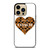 COACH NEW YORK BROWN HEART iPhone 14 Pro Max Case Cover