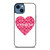 COACH NEW YORK PINK HEART iPhone 14 Case Cover
