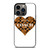 COACH NEW YORK BROWN HEART iPhone 13 Pro Case Cover