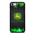 JOHN DEERE TRACTOR LOGO GREEN FIRE iPhone SE 2022 Case Cover