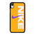 NIKE LOGO PURPLE YELLOW iPhone XR Case Cover