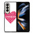 COACH NEW YORK PINK HEART Samsung Galaxy Z Fold 4 Case Cover