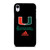 UM MIAMI HURRICANES ICON iPhone XR Case Cover