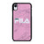 FILA SPORT PINK MARBLE LOGO iPhone XR Case Cover