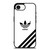 ADIDAS LOGO WHITE CLASSIC STRIPES iPhone 16e Case Cover