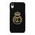 REAL MADRID CF LOGO BLACK iPhone XR Case Cover