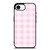 PINK PLAID PATTERN iPhone 16e Case Cover