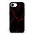 RED NEON LIGHTNING PATTERN iPhone 16e Case Cover