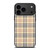 CREAM TARTAN PATTERN iPhone 17 Pro Max Case Cover