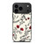 HAND DRAWING RED FLOWER PATTERN iPhone 17 Pro Max Case Cover