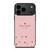 KATE SPADE NEW YORK LOGO PINK GOLDEN POLKADOTS iPhone 17 Pro Max Case Cover