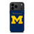 MICHIGAN WOLVERINES LOGO NIKE UNIVERSITY FOOTBALL iPhone 17 Pro Max Case Cover