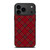 RED TARTAN CROSS PLAID iPhone 17 Pro Max Case Cover