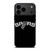 SAN ANTONIO SPURS LOGO BLACK iPhone 17 Pro Max Case Cover