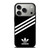 ADIDAS ORIGINALS STRIPES BLACK WHITE iPhone 17 Pro Case Cover