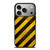 BLACK YELLOW POLICE LINE STRIPE iPhone 17 Pro Case Cover