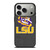 LSU TIGERS LEATHER LOGO iPhone 17 Pro Case Cover