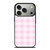 PINK PLAID PATTERN iPhone 17 Pro Case Cover