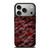 RED BLACK TIE DYE PATTERN iPhone 17 Pro Case Cover
