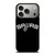 SAN ANTONIO SPURS LOGO BLACK iPhone 17 Pro Case Cover