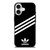 ADIDAS ORIGINALS STRIPES BLACK WHITE iPhone 17 Case Cover