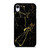 MARBLE GOLD PATTERN iPhone XR Case Cover