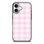 PINK PLAID PATTERN iPhone 17 Case Cover