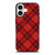 RED TARTAN CROSS PATTERN iPhone 17 Case Cover