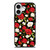 SEAMLESS RED WHITE ROSE PATTERN iPhone 17 Case Cover