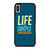 LIFE IS SIMPLE QUOTE iPhone X / XS Case Cover