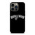 SAN ANTONIO SPURS LOGO BLACK iPhone 13 Pro Case Cover