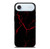 RED NEON LIGHTNING PATTERN iPhone Air Case Cover