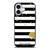 KATE SPADE NEW YORK LOGO GOLDEN POLKADOTS STRIPES PATTERN iPhone 17 Case Cover