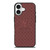 LOUIS VUITTON LV ROSE BROWN LOGO ICON iPhone 17 Case Cover