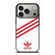 ADIDAS ORIGINALS STRIPES WHITE RED iPhone 17 Pro Case Cover