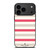 KATE SPADE NEW YORK STRIPES RED WHITE iPhone 17 Pro Max Case Cover