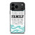 OHANA FAMILY QUOTES STITCH LILLO iPhone 17 Pro Max Case Cover