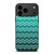 OMBRE TEAL CHEVRON iPhone 17 Pro Max Case Cover