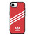 ADIDAS ORIGINALS STRIPES SCARLET RED iPhone 16e Case Cover