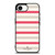 KATE SPADE NEW YORK STRIPES RED WHITE iPhone 16e Case Cover