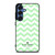 KATE SPADE NEW YORK LOGO GREEN CHEVRON PATTERN Samsung Galaxy S25 Case Cover