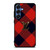 LOUIS VUITTON LV LOGO PATTERN RED Samsung Galaxy S25 Case Cover