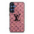 LOUIS VUITTON LV LOGO PINK SPARKLE Samsung Galaxy S25 Case Cover