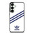 ADIDAS ORIGINALS STRIPES WHITE ROYAL BLUE Samsung Galaxy S25 Plus Case Cover
