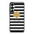 KATE SPADE NEW YORK GOLD LOGO STRIPES PATTERN Samsung Galaxy S25 Plus Case Cover