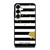 KATE SPADE NEW YORK LOGO GOLDEN POLKADOTS STRIPES PATTERN Samsung Galaxy S25 Plus Case Cover