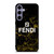 FENDI FASHION ROMA LOGO BLACK MARBLE Samsung Galaxy S24 Plus Case Cover