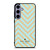 KATE SPADE NEW YORK LOGO GOLDEN GREEN CHEVRON PATTERN Samsung Galaxy S24 Plus Case Cover