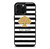 KATE SPADE NEW YORK GOLD LOGO STRIPES PATTERN iPhone 16 Pro Max Case Cover